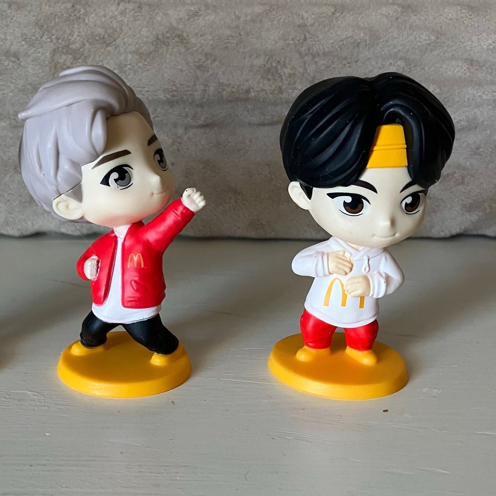 2025 McDonald's Tinytan x BTS Encore Edition Happy Meal Toys #9 Jin and #8 RM